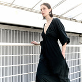 Vestido Decote Franzido