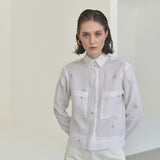 Camisa Dois Bolsos Linho