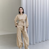 Calça Harem Tricoline