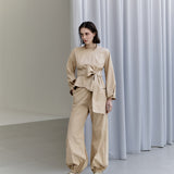 Calça Harem Tricoline