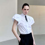 Camisa Manga Curta Balonê