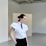 Camisa Manga Curta Balonê